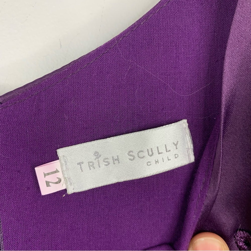 Trish Scully Child | Bianca Party Purple Dress Eggplant Special Occasion 12 - Picture 14 of 14